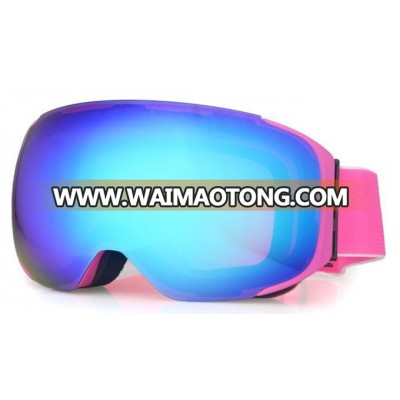 2017 Hot Sale Custom Ski Goggles Snowboard Goggles Straps Anti-glare Ski Glasses Snow Goggles UV400