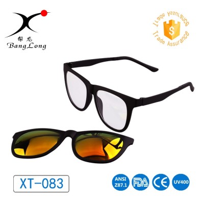 China new product CE&FDA uv400 outdoor magnet polarized lenses sunglasses safety sun eyewear reading glasses